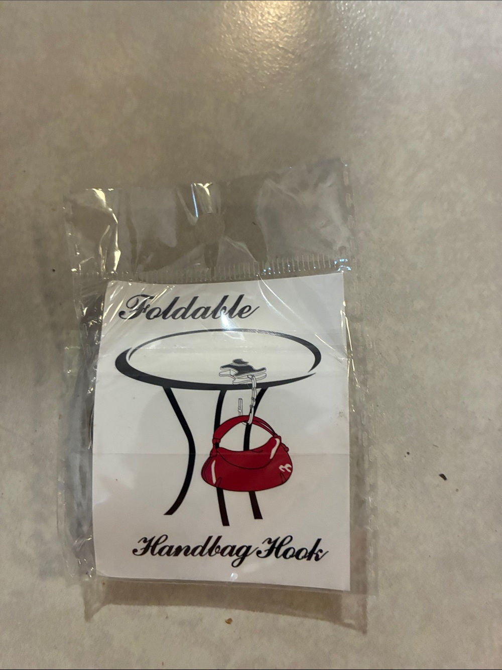 Foldable Purse Hook with Faceted assorted colored Gem NWT great gift - Picture 3 of 3